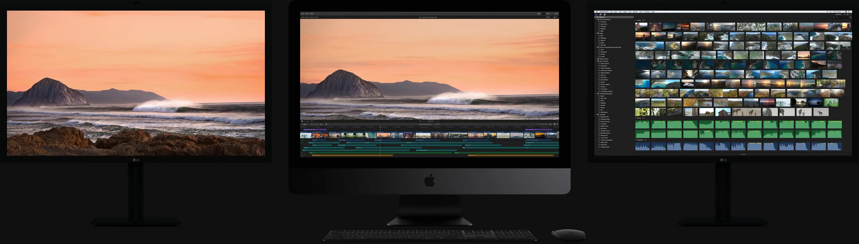 Монитор 5к. Imac final cut. final cut pro 2 монитора. imac 2 монитора 27. моноблок на 2 монитора.