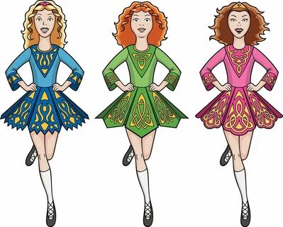 Irish dancing clipart