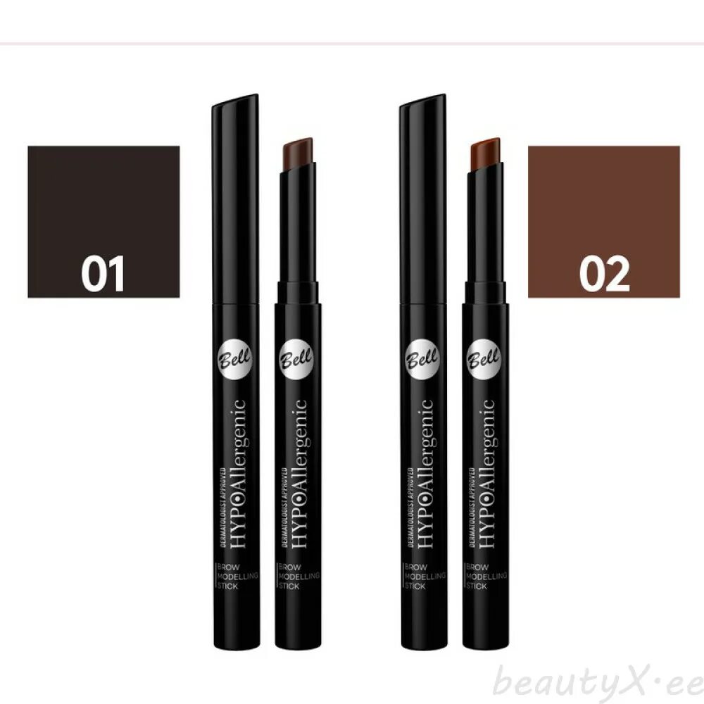 Bell Hypoallergenic воск для бровей. Bell Hypoallergenic карандаш для бровей 01. Hypoallergenic Brow Modelling Stick 02. Bell Hypoallergenic Eye Brow Set оттенки. Стик 2 в 1