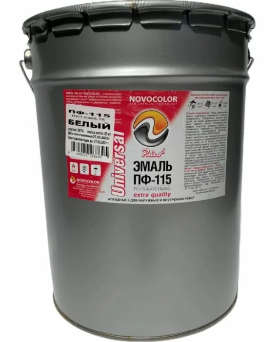 Эмаль пф-115 белая (25 кг). Эмаль пентафталевая пф-115 желтая 1кг гост 6465-76. Краска новоколор пф 115. Эмаль пф-115 britz 25кг. Эмаль пф-115 серая 25 кг.
