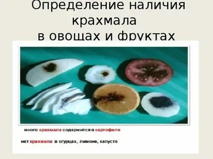Есть ли в луке крахмал опыт