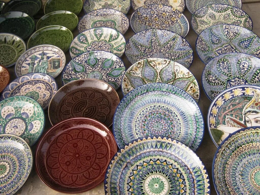 Ляган Самарканд. Ляган Самарканд Бухара. Узбекские национальные сувениры. Узбекские тарелки.