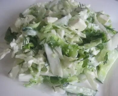 Капуста с огурцом калорийность