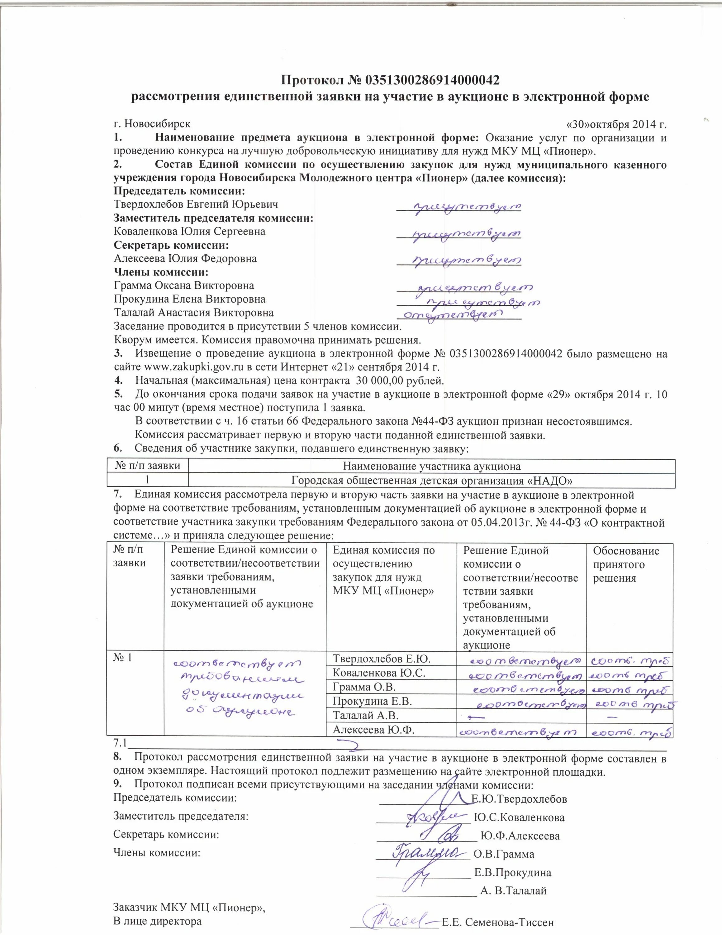 Единые формы протоколов