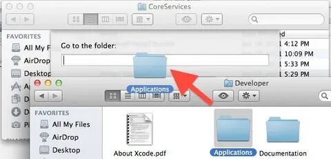 Go to folder