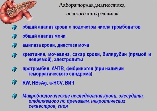 Анализ печень и поджелудочная железа