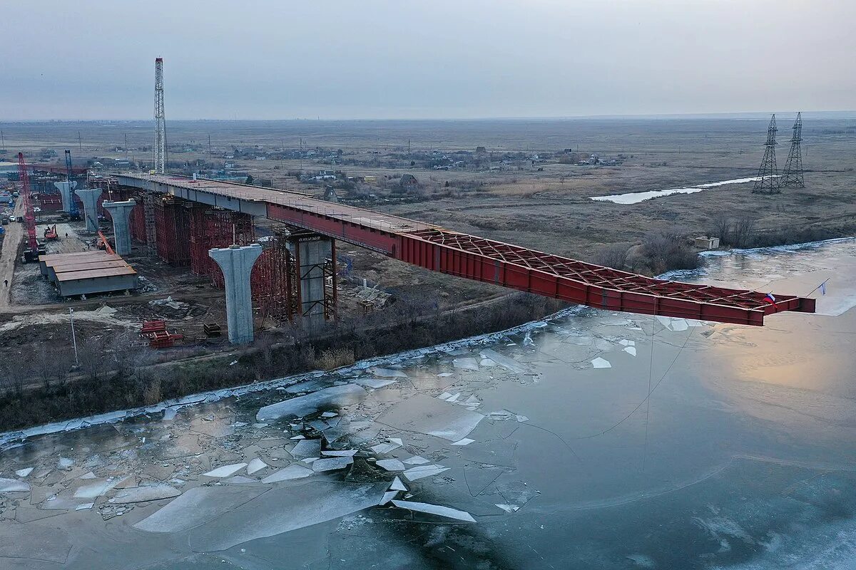 Строительство моста через волго донской канал