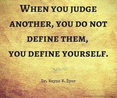 Judge others