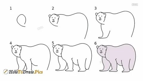 Как нарисовать белого поэтапно