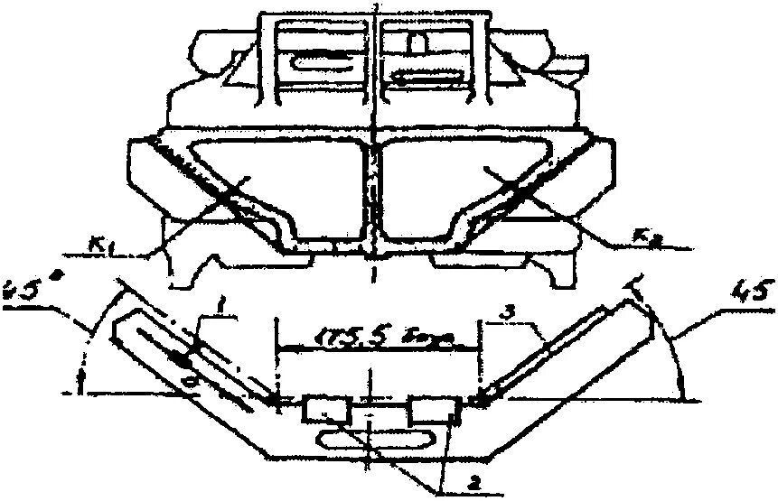 Суммарный износ наклонных поверхностей надрессорной балки. Суммарный износ наклонных поверхностей надрессорной балки. Суммарный износ наклонных поверхностей надрессорной балки. Державка мертвой точки балки надрессорной. Суммарный износ наклонных поверхностей надрессорной балки.