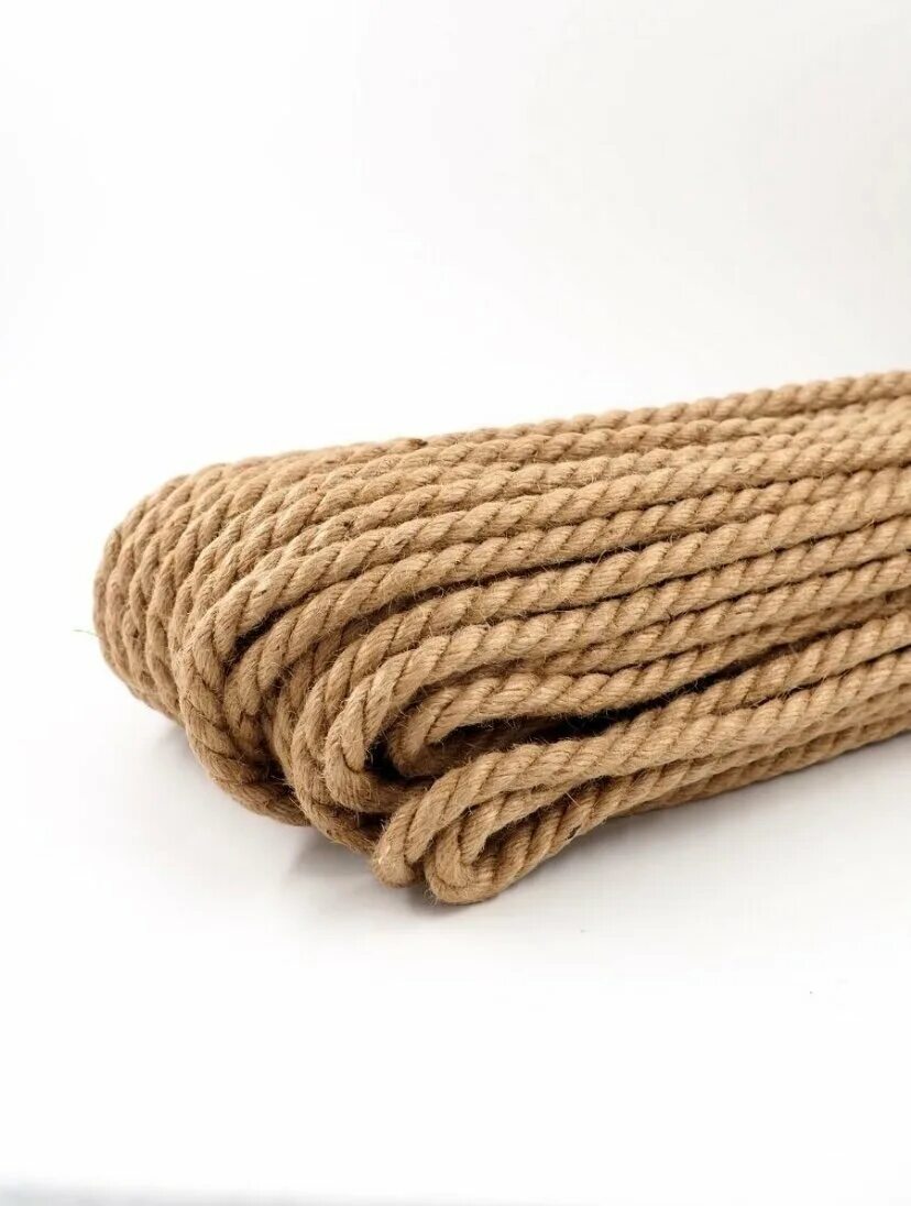 канат джутовая в бухте 8мм (50 м). канат 8мм полипропилен белый. фал капроновый 16-прядный 8мм 1м. канат крученый 14мм 20м джут. шнур-фал полиамидный д-12 мм.