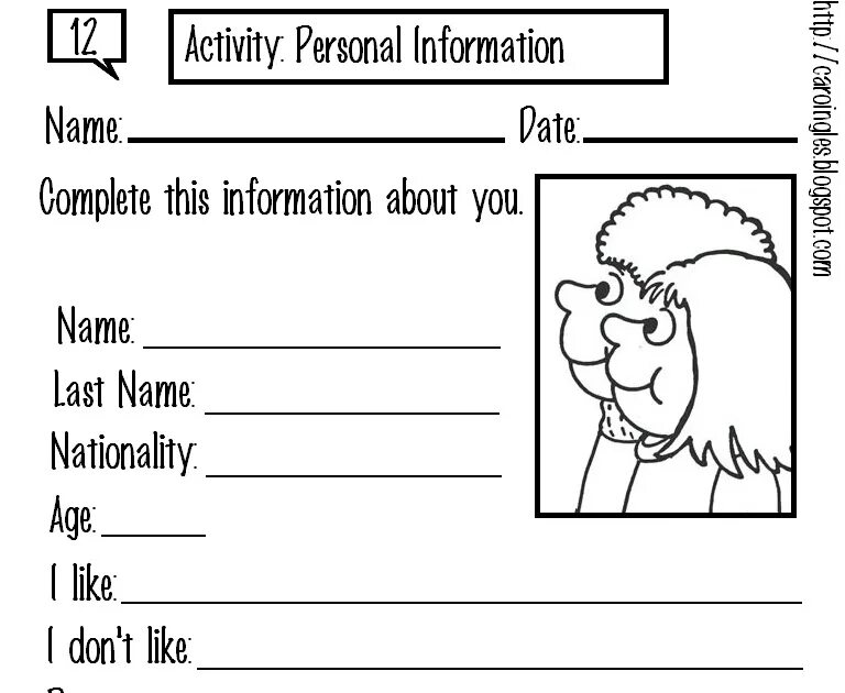 Information lesson. Personal information worksheets. карточка personal information. personal information на английском. english задания на personal information.