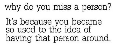Used to missing you