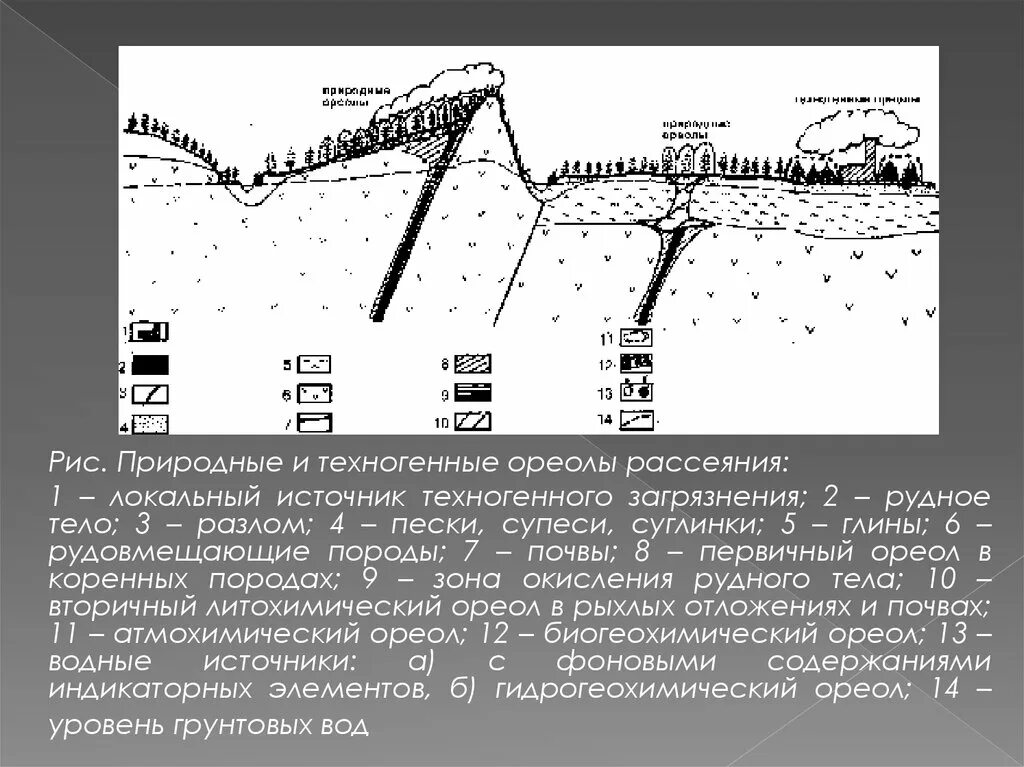 Пунктирное бороздовое опробование. Геохимические ореолы рассеяния. Вторичные ореолы рассеяния. Первичные ореолы рассеяния. Первичные и вторичные ореолы рассеяния.