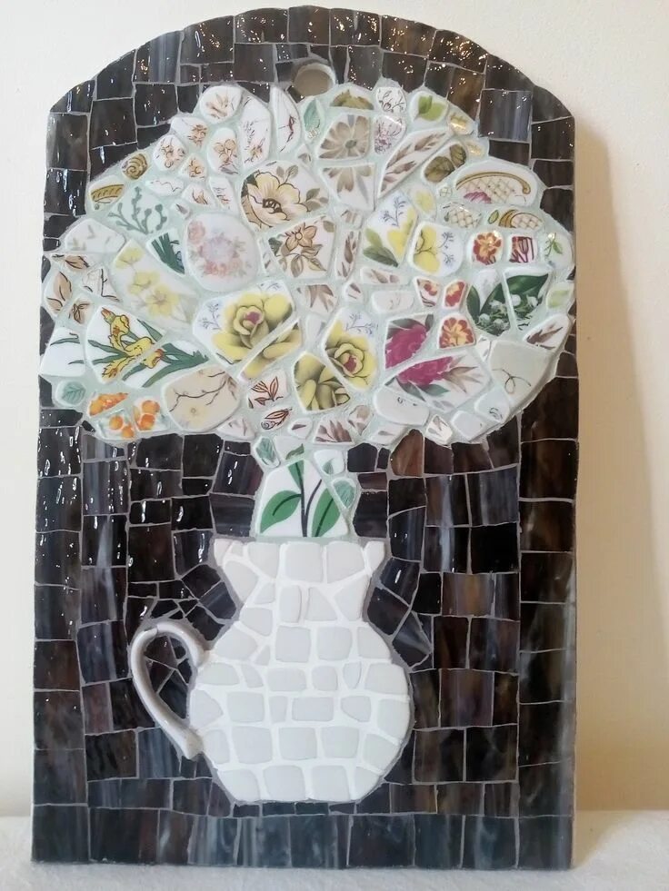 Ханс шарфф мозаики. Огромные мозаики. Панно из мозаики. Отделка из кусочков фарфора. Панно из стеклянной мозаики bouquet.