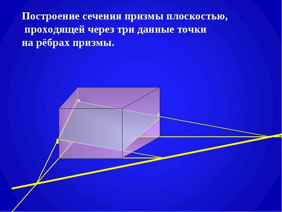 сечение призмы плоскостью через 3 точки. сечение призмы плоскостью через 3 точки. построение сечений треугольной призмы. построение сечений треугольной призмы. построение сечения параллелепипеда методом следов.
