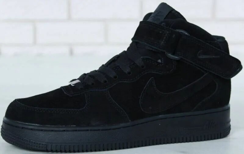 Nike air force black зимние. найк эйр форс 1 мужские зимние. найк аир форс 1 мужские зимние. Nike air force 1 mid с мехом. мужские кроссовки nike air force 1 mid '07.