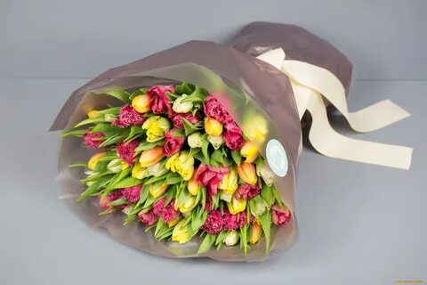 Букет из 4 тюльпанов