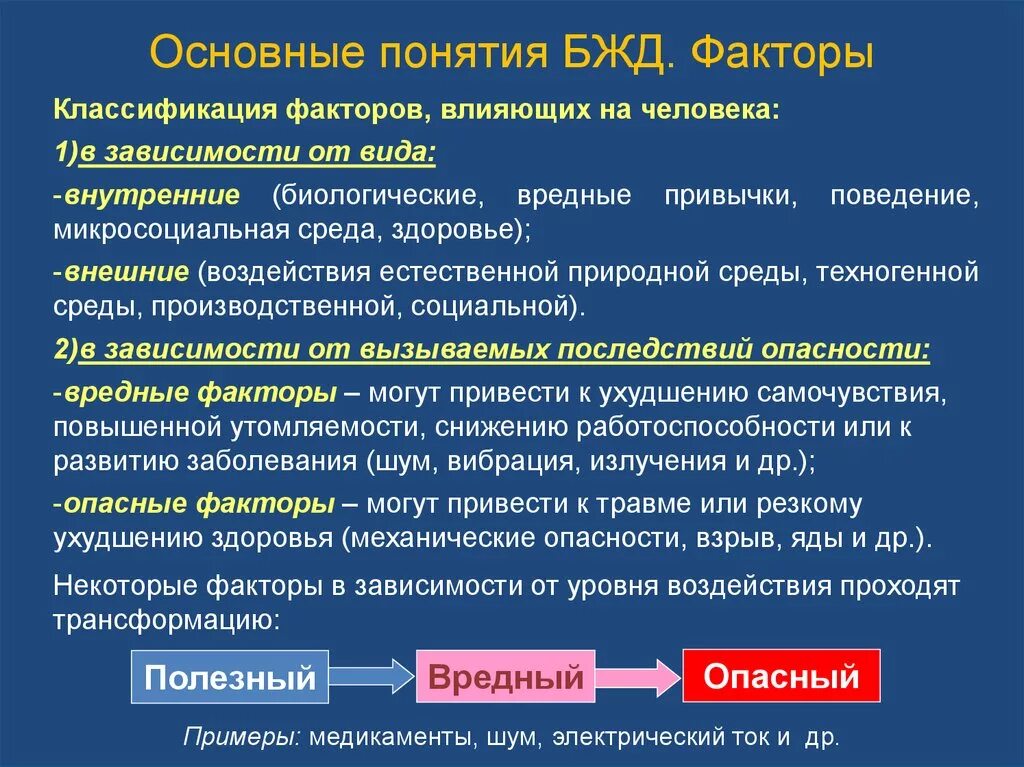 Факторы безопасности БЖД. Основные факторы риска БЖД. Факторы риска БЖД примеры.