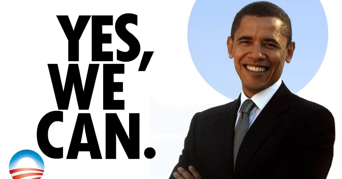 Обама we can. Barack Obama Yes we can. Обама слоган. Лозунг Барака Обамы.