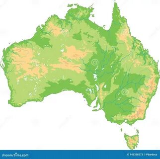 Australia physical map - bnatyat.com