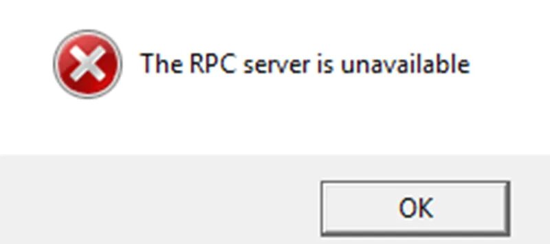 Сервер недоступен. Сервер RPC недоступен. Ошибка сервер недоступен. Ошибка RPC-сервера. Rpc unavailable