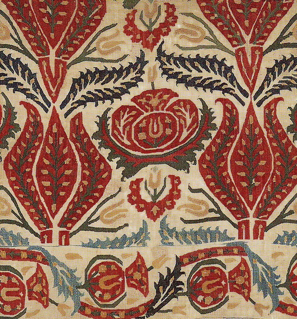 Набойка 18 век. Древнейшая вышивка. Антикварные ткани. Turkish textile. Орнамент на ткани.