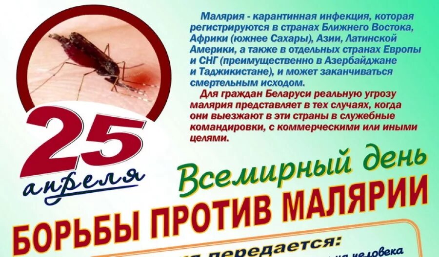 25 апреля 2021. 25 Апреля Всемирный день борьбы с малярией. Всемирный день малярии. 25 Апреля - Всемирный день борьбы против малярии. Всемирный день против малярии.