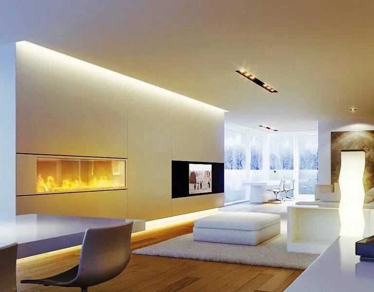 Проектирование света теплый свет. Дизайнерское освещение в интерьере. Точечное освещение в гостиной. Потолок с подсветкой. Дизайнерское освещение гостиной.