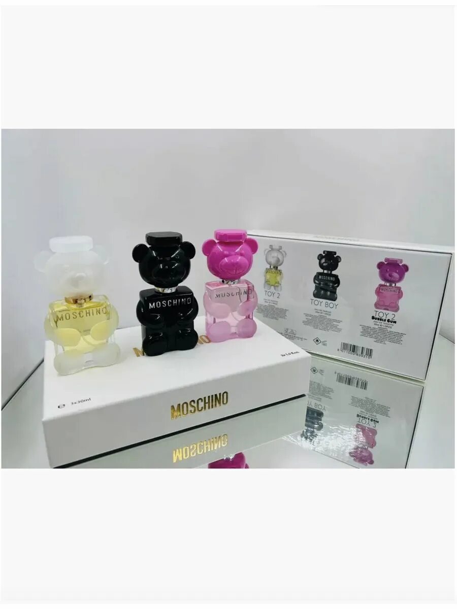 Парфюмерный набор "Moschino" 3*30ml. Набор духов Москино той 2. Подарочный набор Moschino Toy 3х30мл. Moschino 30 ml.