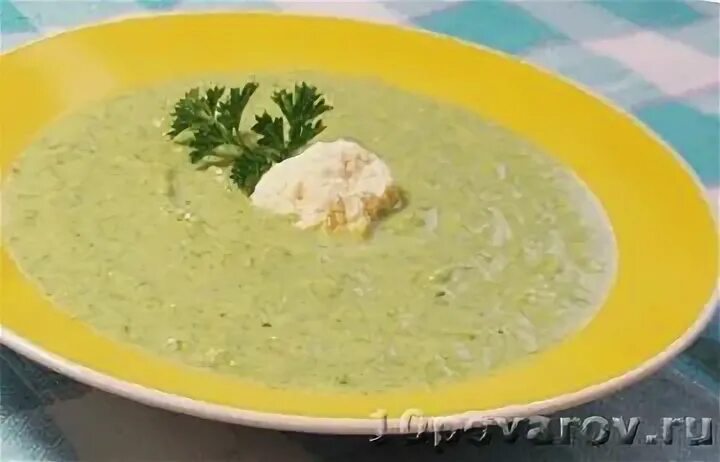 Суп пюре из капусты брокколи и цветной