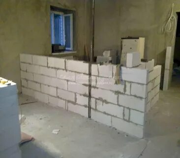 Межкомнатные стены из газобетона