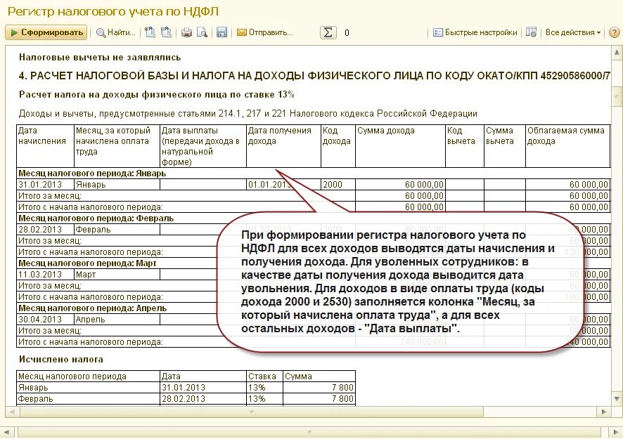 Образец расчета ндфл. Регистр налогового учета по налогу на доходы физических лиц. Пример расчета НДФЛ. Регистр налогового учета по НФ. Порядок расчета подоходного налога с физических лиц.