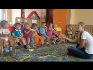Первое музыкальное занятие в ясельной группе