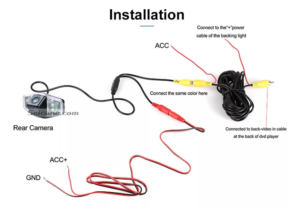 Как подключить задний камера автомобиль