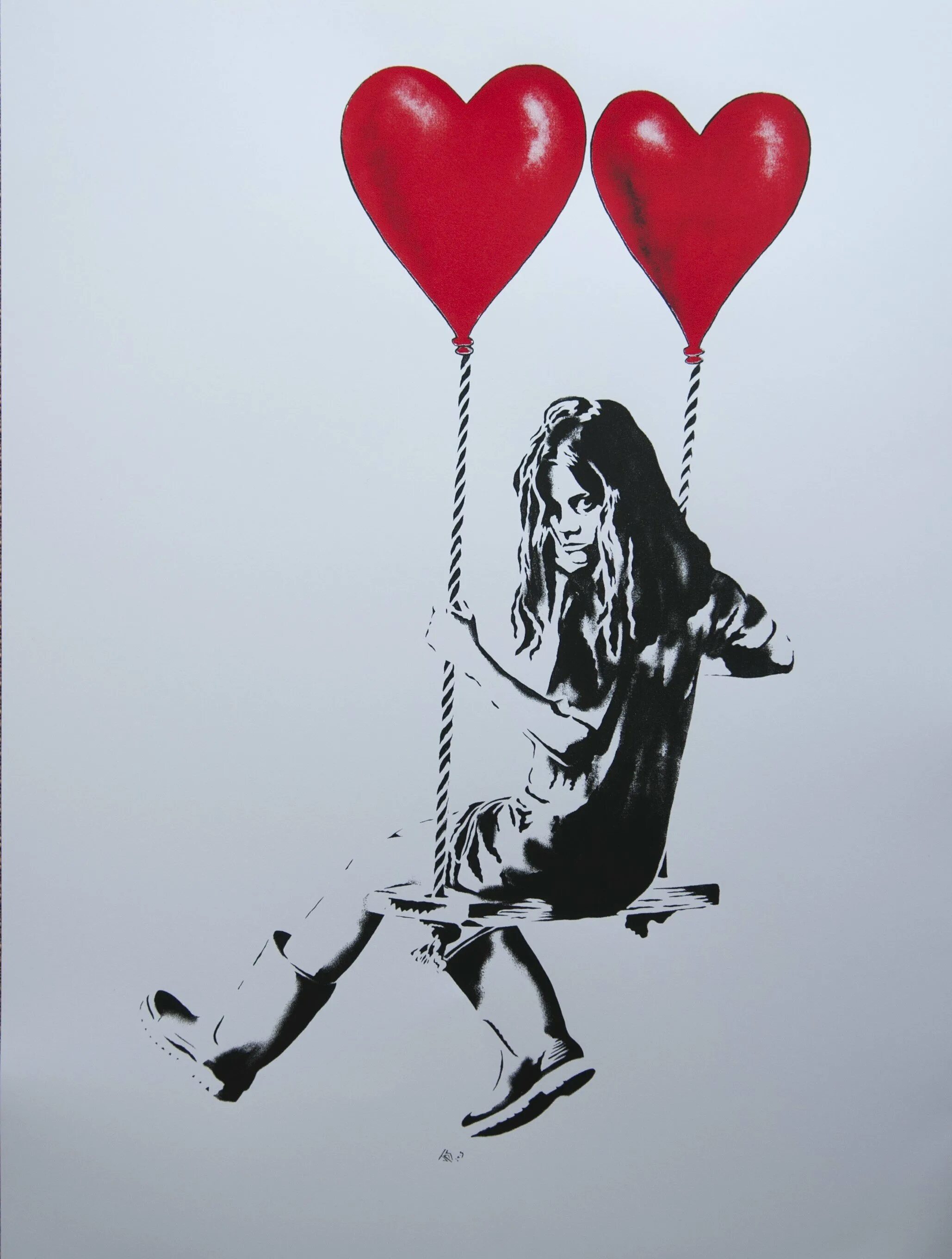 Девочка с воздушными шарами бэнкси. Бэнкси Balloon girl. Девушка с шариками. Девочка с шариком сердечком. Нарисованная девушка с шариками.