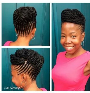 Natural Hair Twists, Natural Hair Updo, Natural Hair Journey, Natural Hair ...