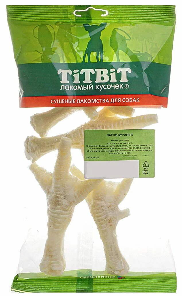 Можно щенку лапы куриные. Лакомства для собак куриные лапки. лакомство лапки куриные для собак мягкая упаковка, titbit.