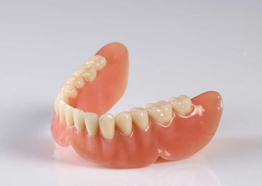 Съемный протез (6-14 зубов) термо Джет. Сэндвич-протез Квадротти протезы.