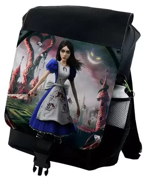 Alice buy. Alice Madness Returns футболка. Рюкзак Алиса.