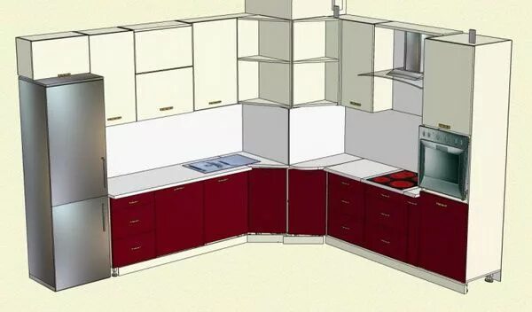 Good afternoon. Who has the layout of the kitchen as in the picture, share a liv