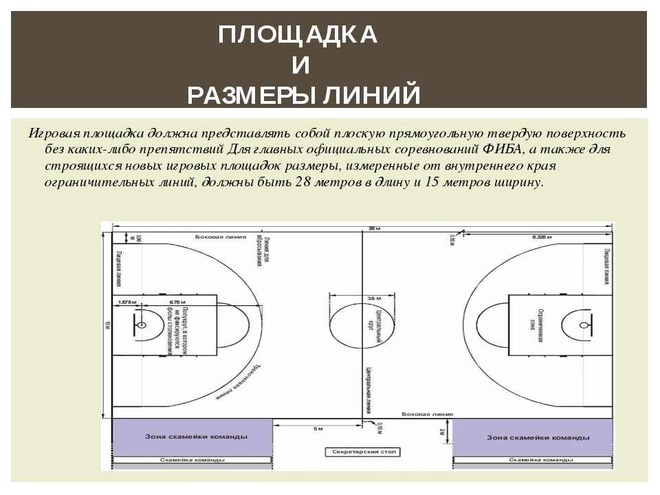 Размер баскетбольной площадки в баскетболе. Стандарты разметки баскетбольных площадок. Размеры поля для баскетбола таблица. Баскетбольная площадка 24х13 разметка. Размер поля для баскетбола стандарт.