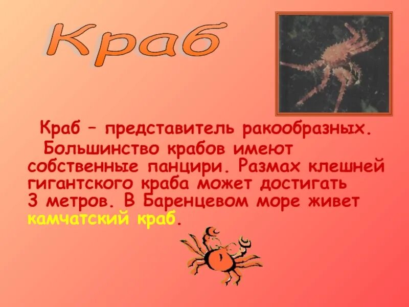 Краб текстом. Краб описание. Текст «краб брак»:. Морские обитатели с подписями. Проект про краба.