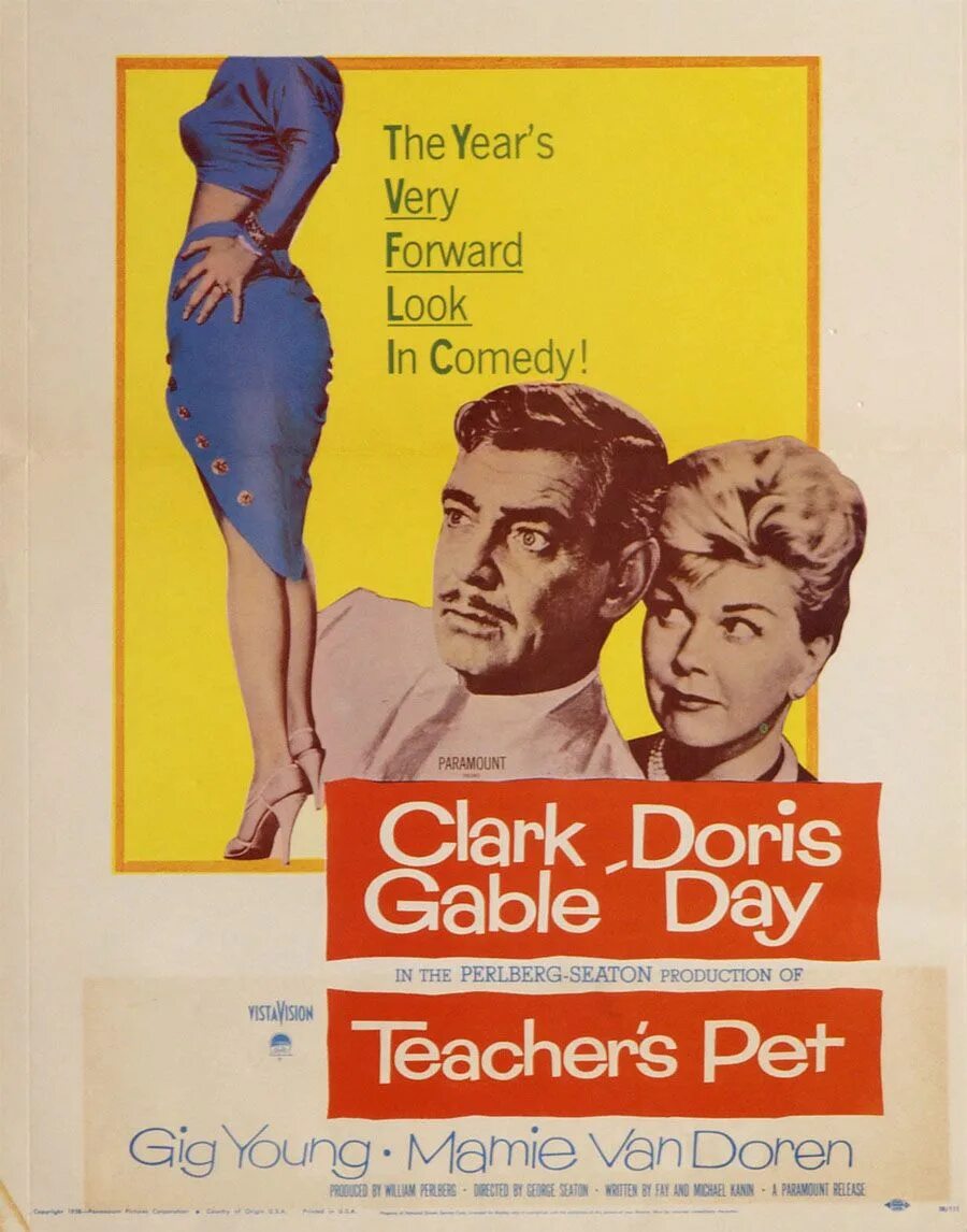 Teacher's Pet 1958. Любимчик учителей Постер.