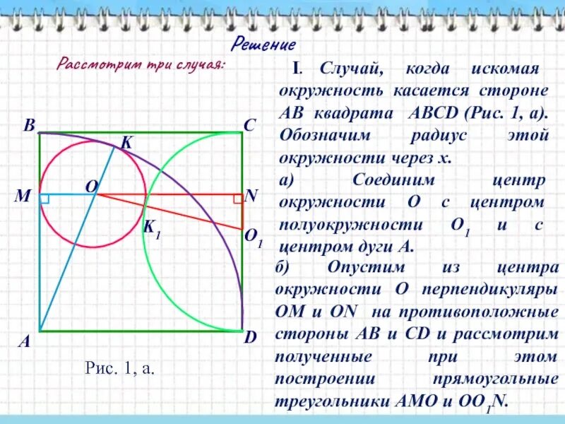 Некоторая окружность касается