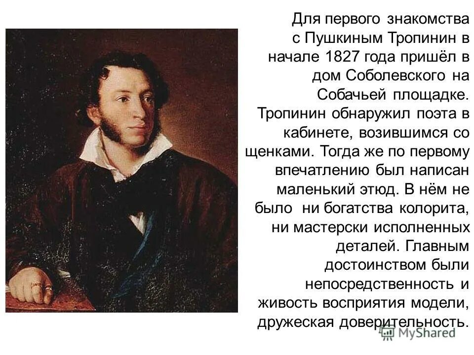 Описание внешности писателя. Пушкин описание. Пушкин описание внешности. Тропинин портрет Пушкина.