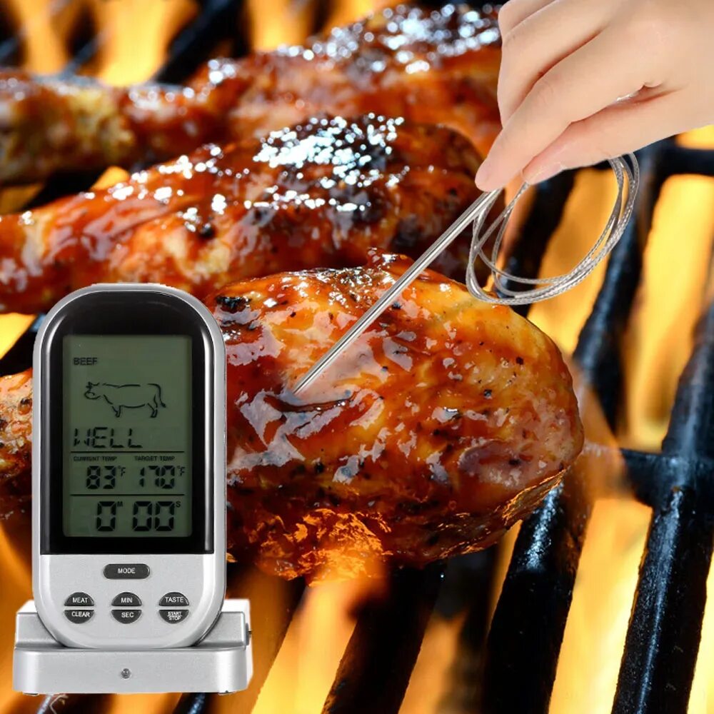 Термощуп Ade bbq1600. Термометр цифровой для гриля. Беспроводной цифровой термометр для гриля и барбекю. Кухонный термометр.