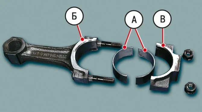 Как поставить вкладыши. Крышка шатуна двигателя ВАЗ 2114. Вкладыши двигателя шатунные ВАЗ 2109. Болты Шатунов ВАЗ на гольф 4. Шатун ВАЗ 2106.
