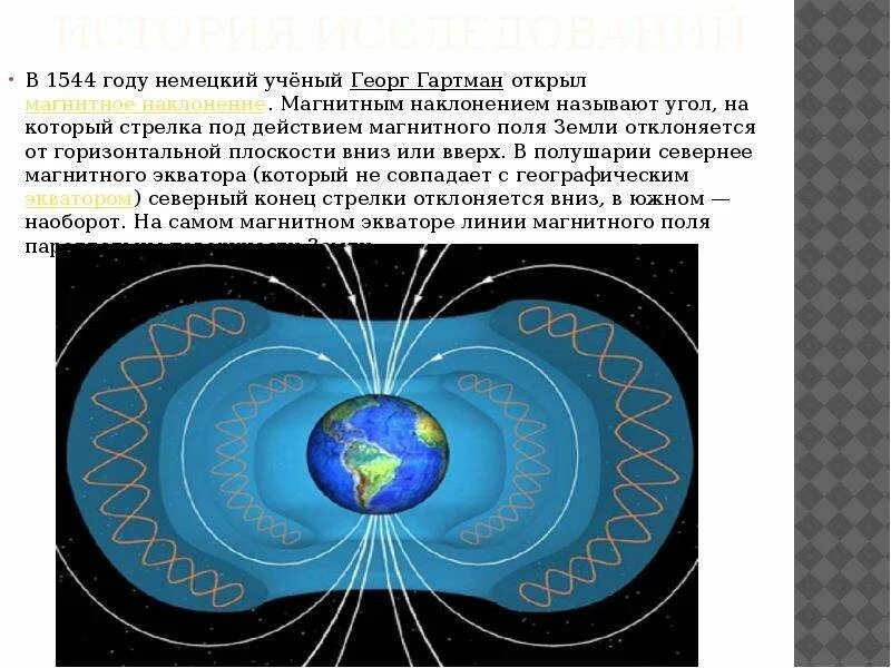 Магнитное поле земли сообщение кратко