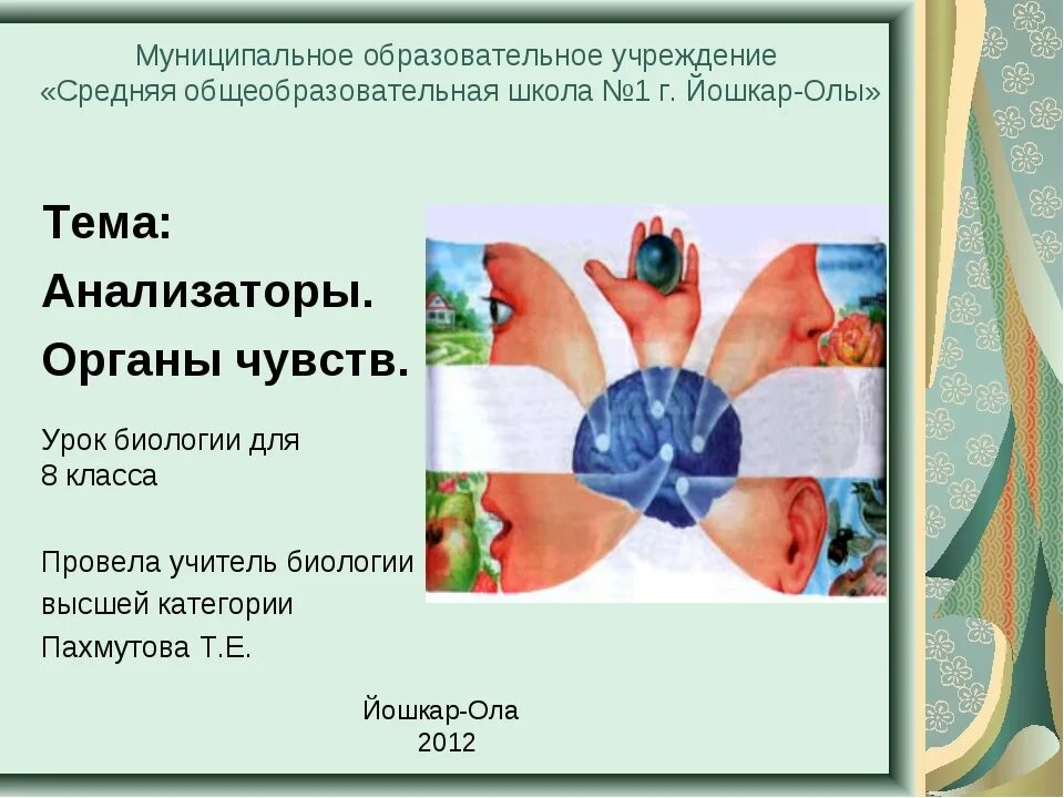 Органы чувств анализаторы 8 класс биология. Презентация на тему анализаторы 8 класс биология. Разработка открытого урока по биологии 8 класс. Задания с картинками по теме анализаторы организма. Проверочная по биологии 8 класс анализаторы